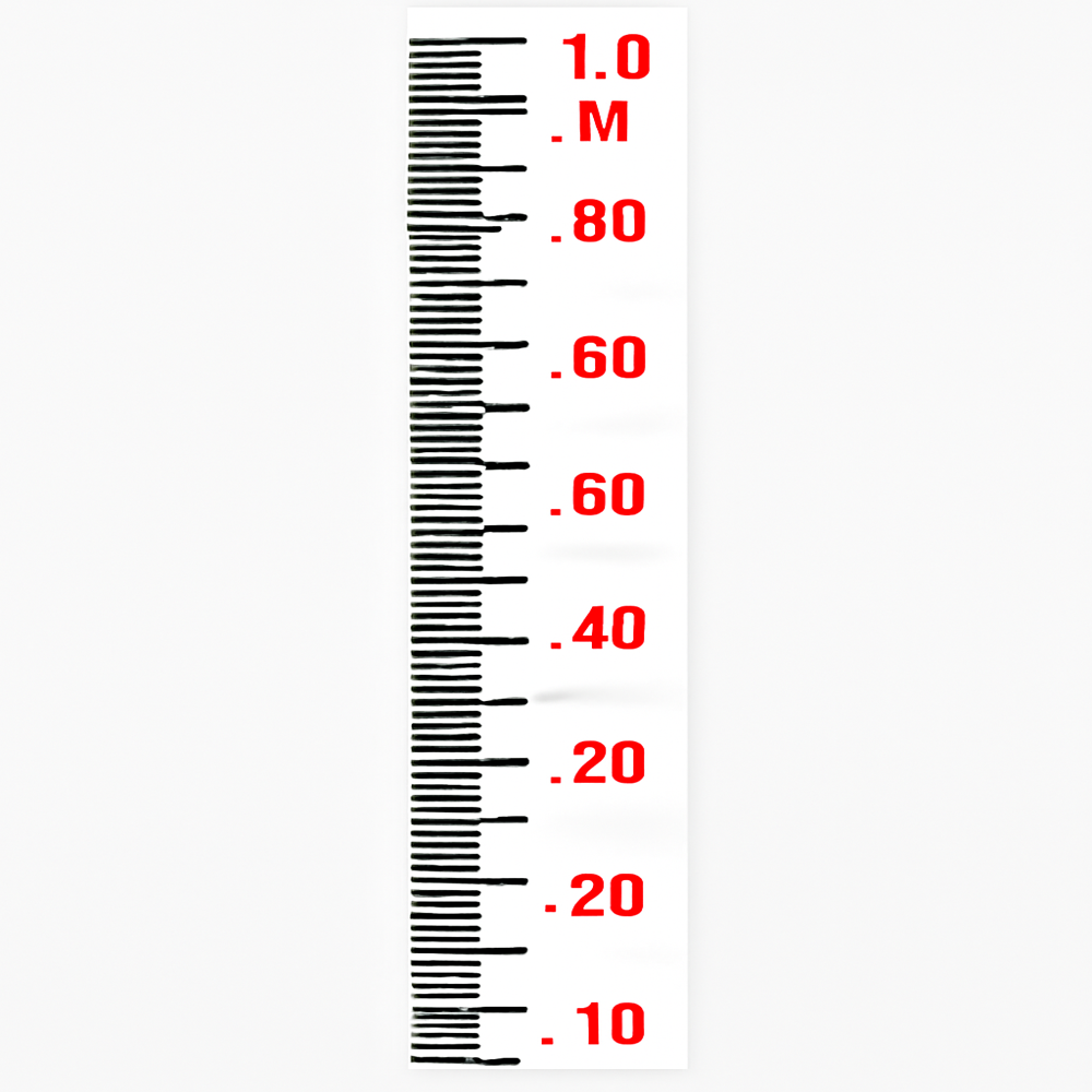 River Staff Gauge - Accuracy: 100 %