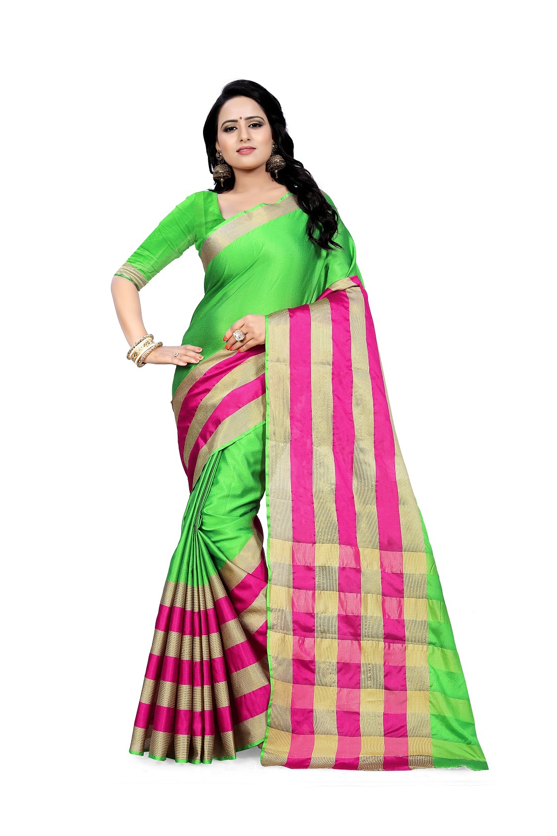 Cotton Silk Designer Saree