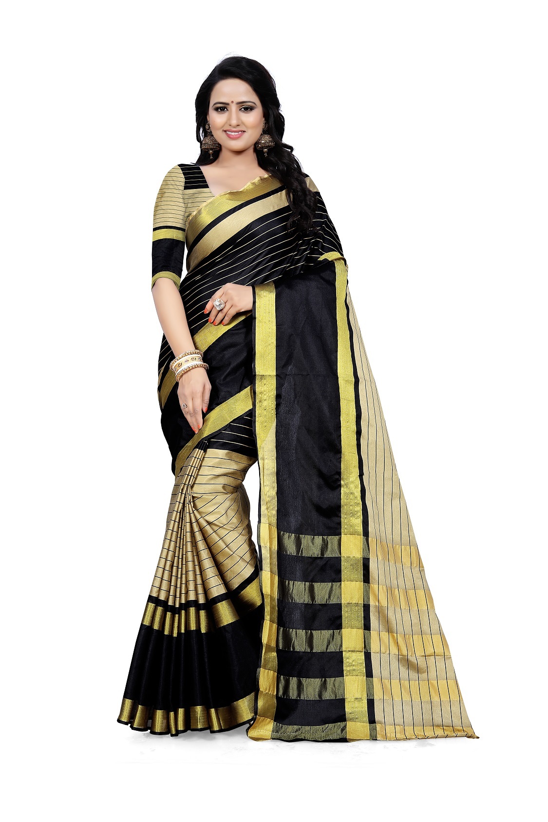 Cotton Silk Designer Saree