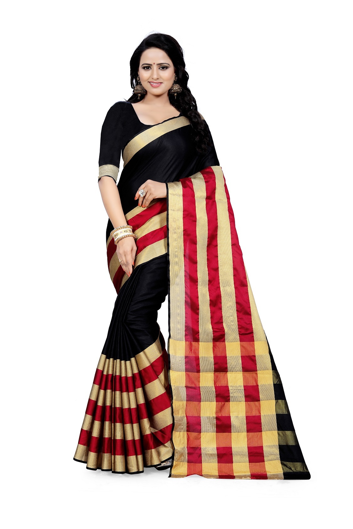 Cotton Silk Designer Saree