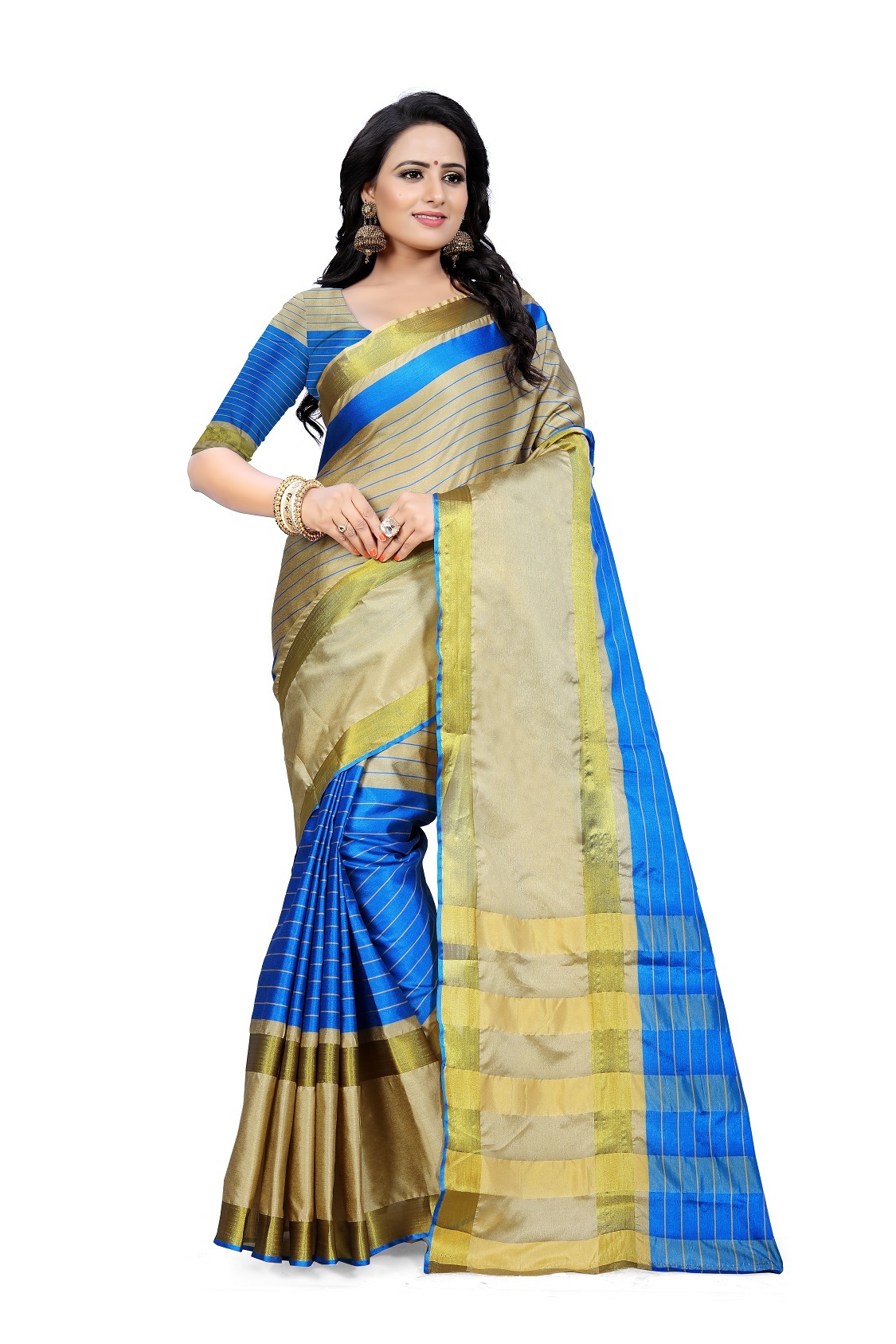 Cotton Silk Designer Saree