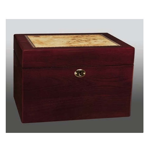 Mission Closed & Open Wood Box Urn