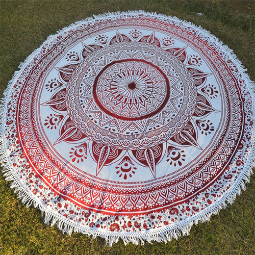 Antique Indian Mandala Round Tapestry Decor Home Yoga Mat Cotton Hippie Wall Art