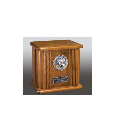 Polishing Poker Wood Cremation Urn