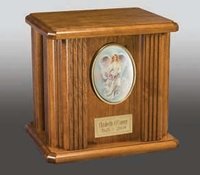 Poker Wood Cremation Urn