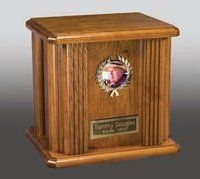 Poker Wood Cremation Urn