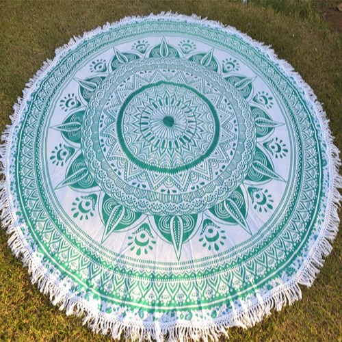 Indian Round 100% Cotton Fabric Round Tapestry Roundie