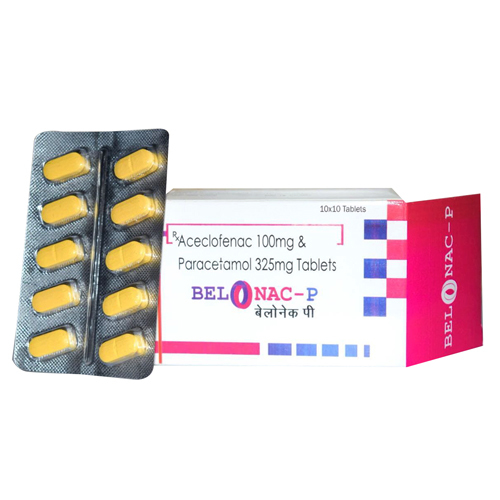 100mg Aceclofenac And 325mg Paracetamol Tablets