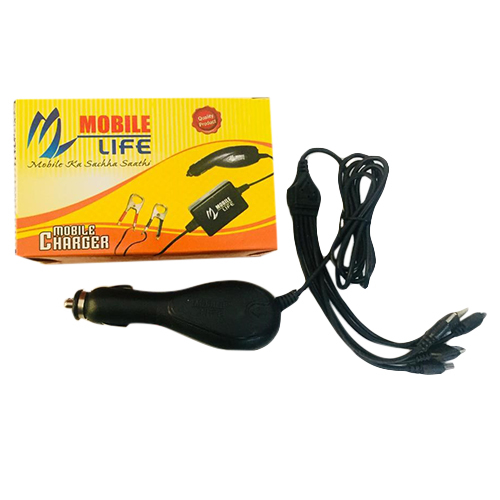 Multi Plug Mobile Chargers - Plastic Body, Lightweight Design, Color Display | Efficient Charging for Phones, Speakers, Power Banks