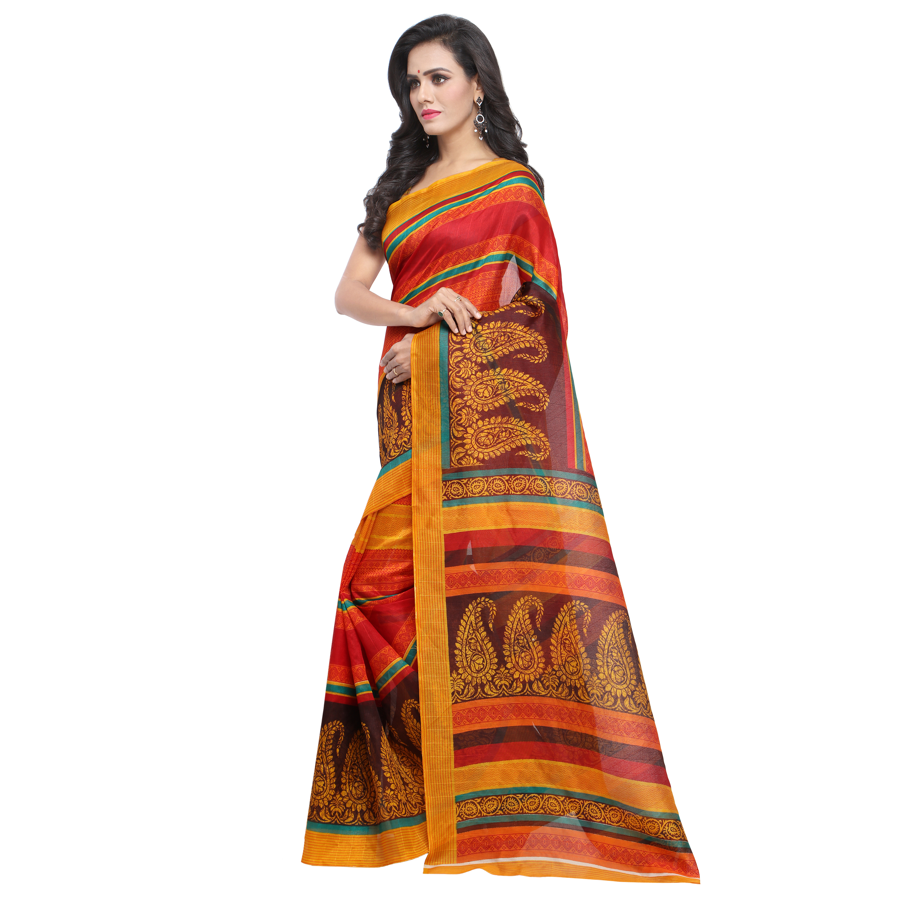 New Bhagalpuri Print Saree