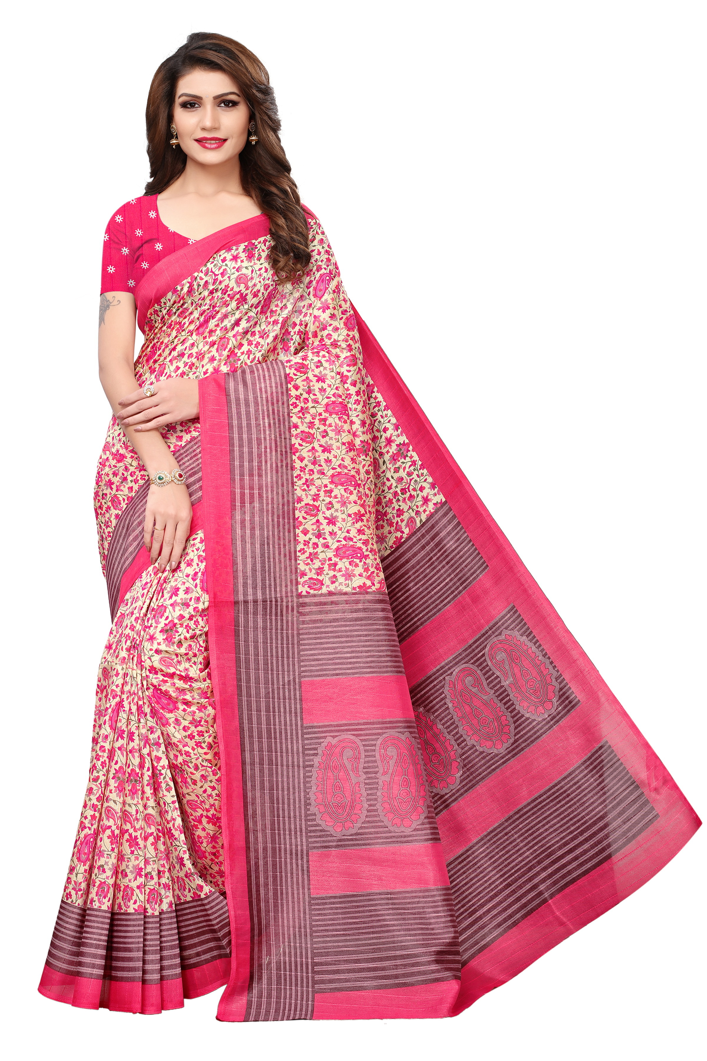New Bhagalpuri Print Saree