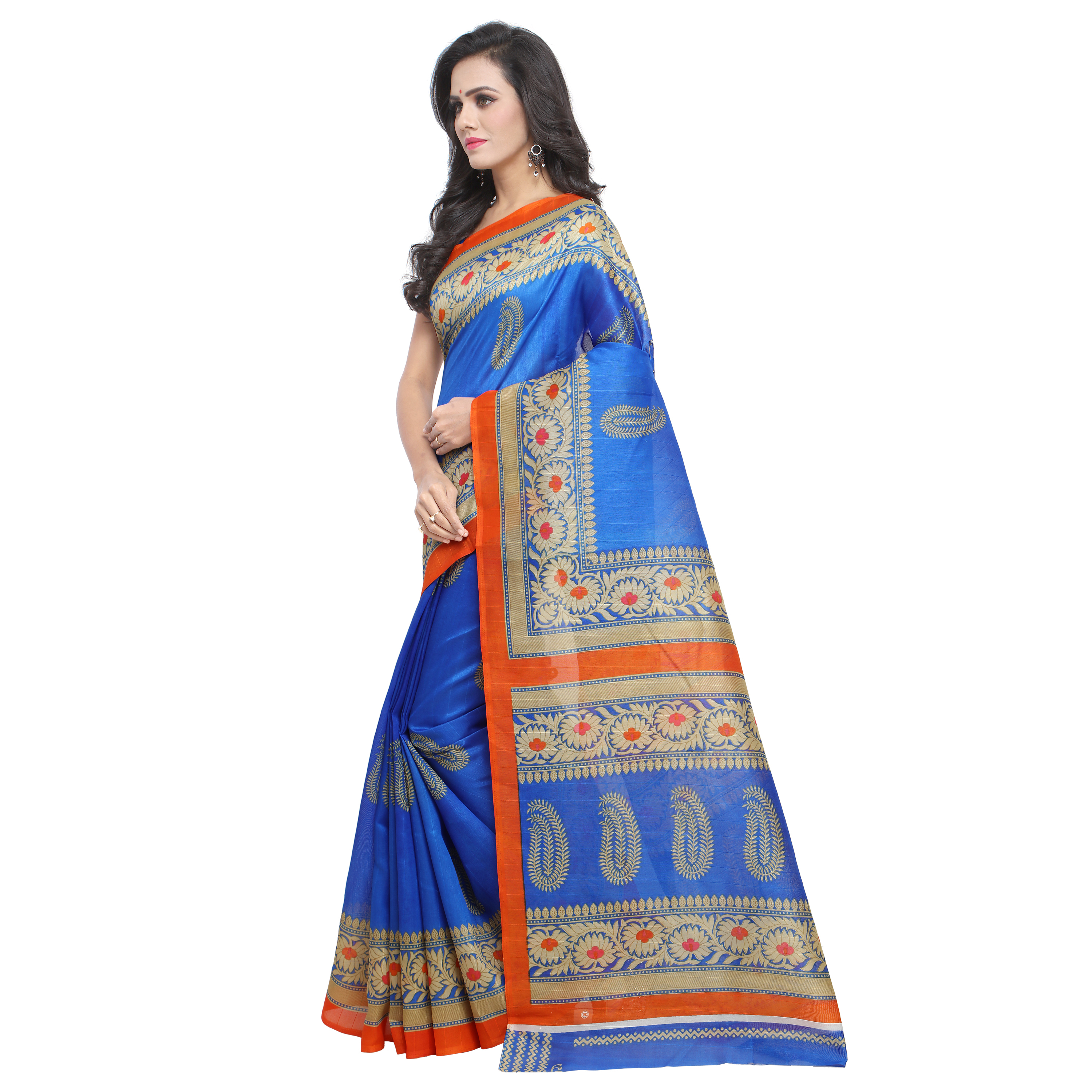 New Bhagalpuri Print Saree