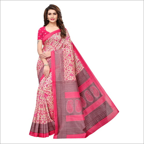 Bhagalpuri Silk Printed Saree