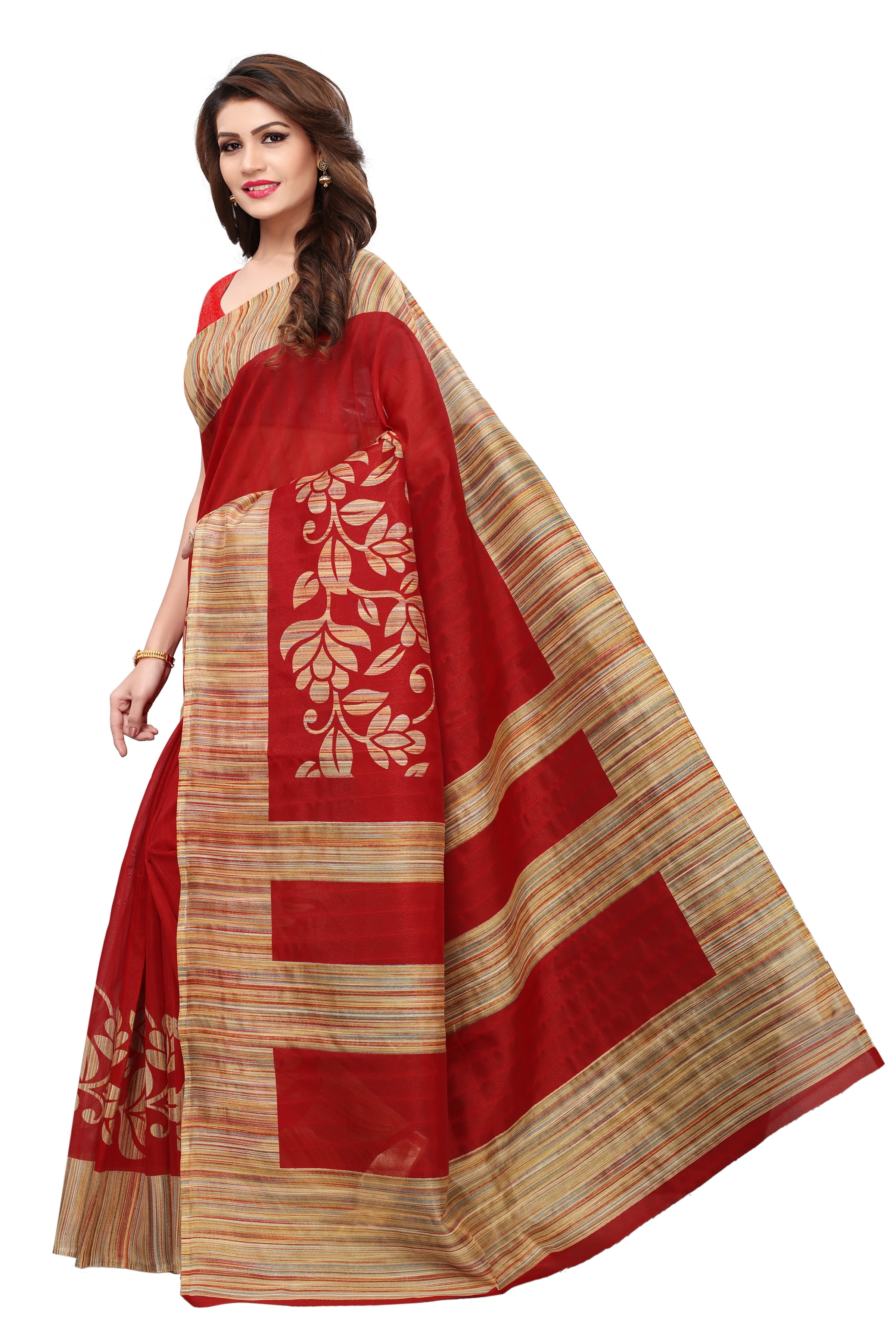 Bhagalpuri Silk Printed Saree