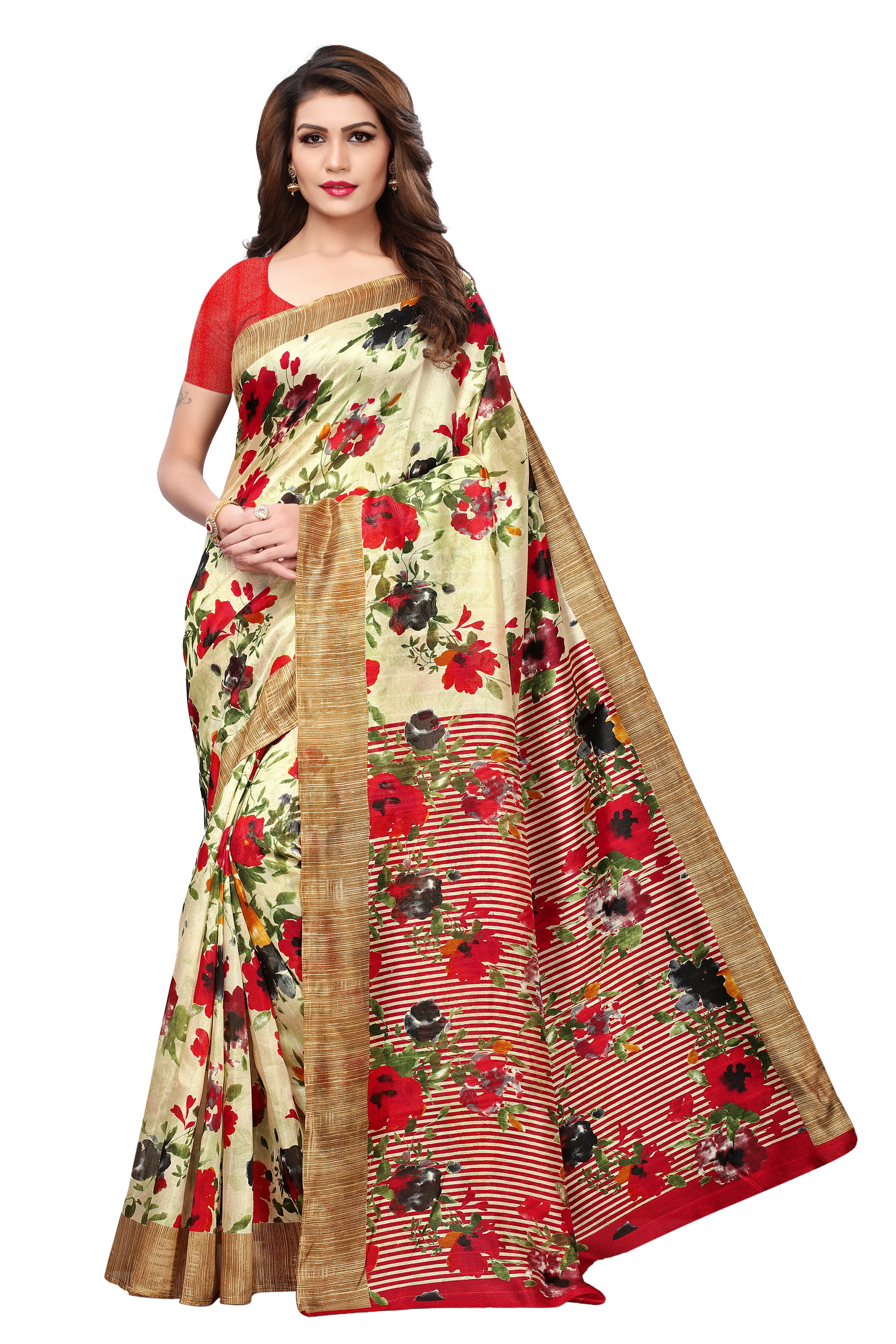 Bhagalpuri Silk Printed Saree