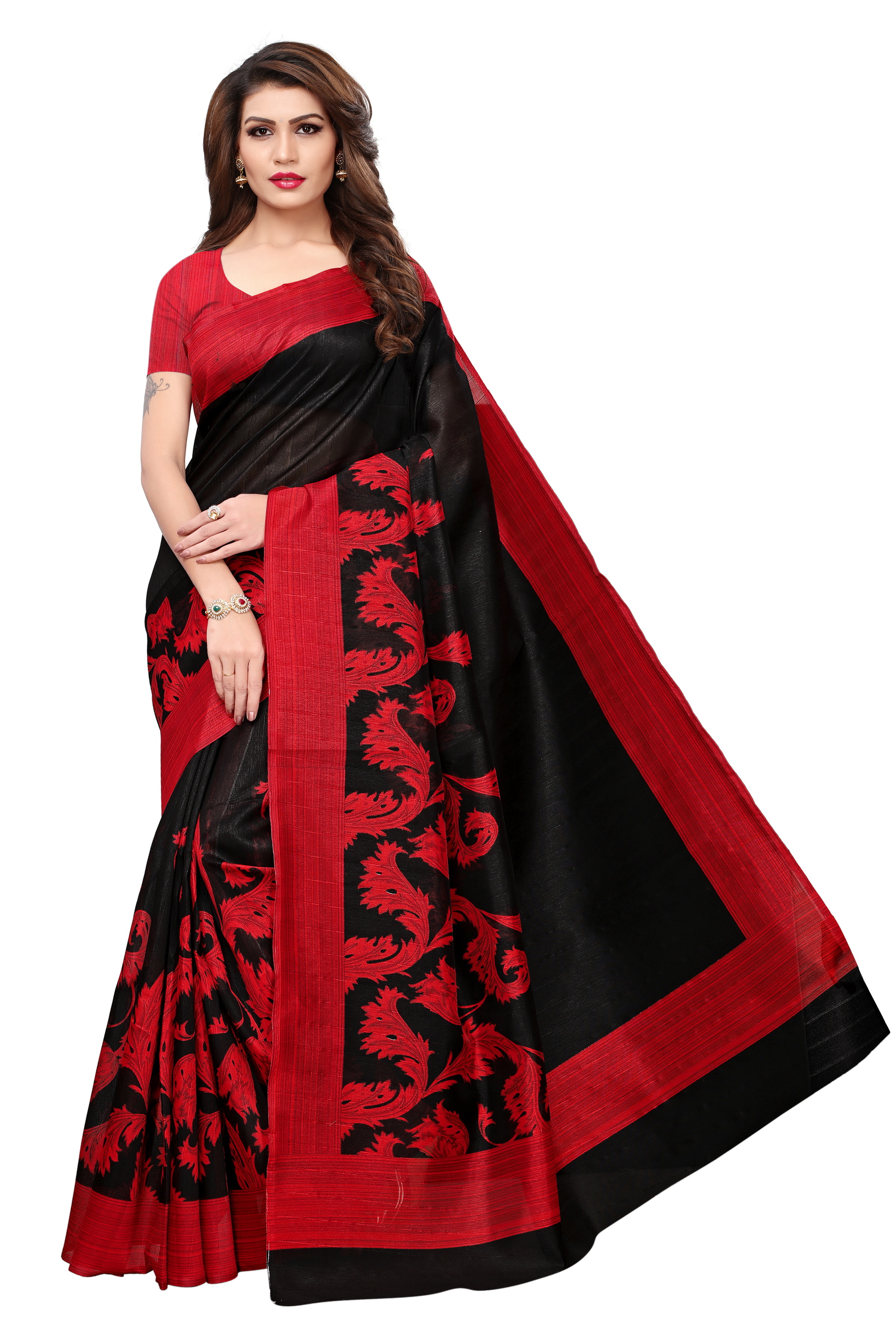 Bhagalpuri Silk Printed Saree