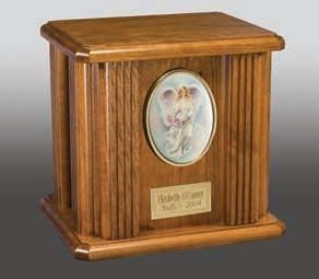 Freedom Firefighter Natural Wood Cremation Urn