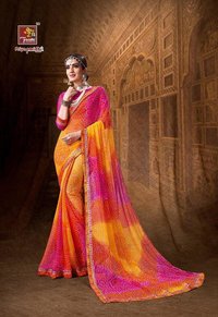 Bandhani Georgette Sarees