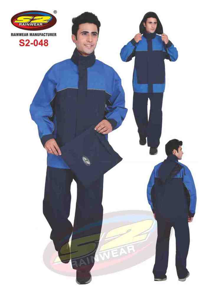 Mens Rain Suit - Teslon Hipora Fabric with Rubber Coating, Free Size Assorted Colors | Eco-Friendly, Water Repellent Design, Jacket, Pant, and Hooded Cap with Drawstring Closure, Special Inner Taping for Rain Protection, Comfortable Polyester Taffeta Lining, Functional Pockets and High-Quality Fastening