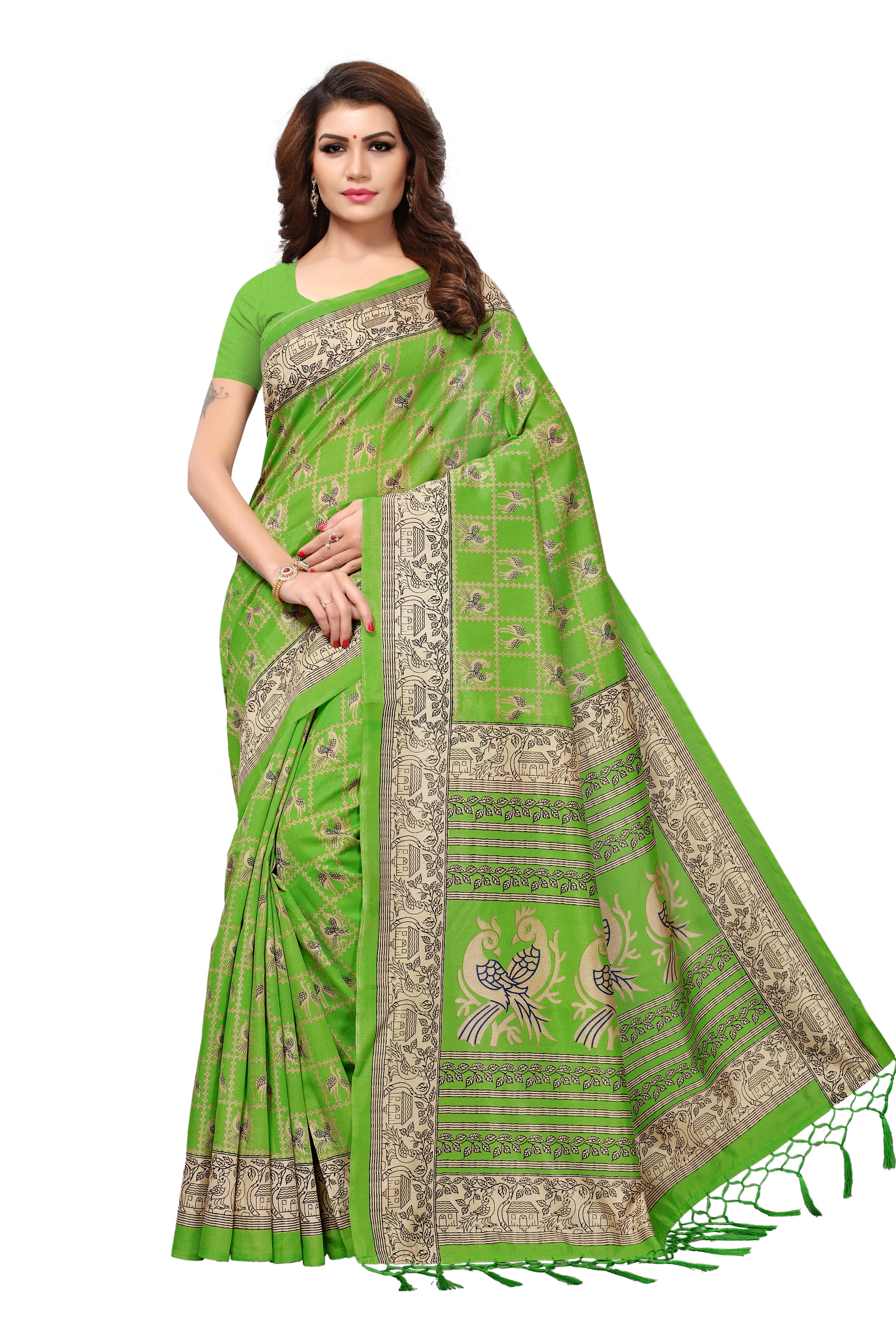 Kashmiri Designer Silk Saree