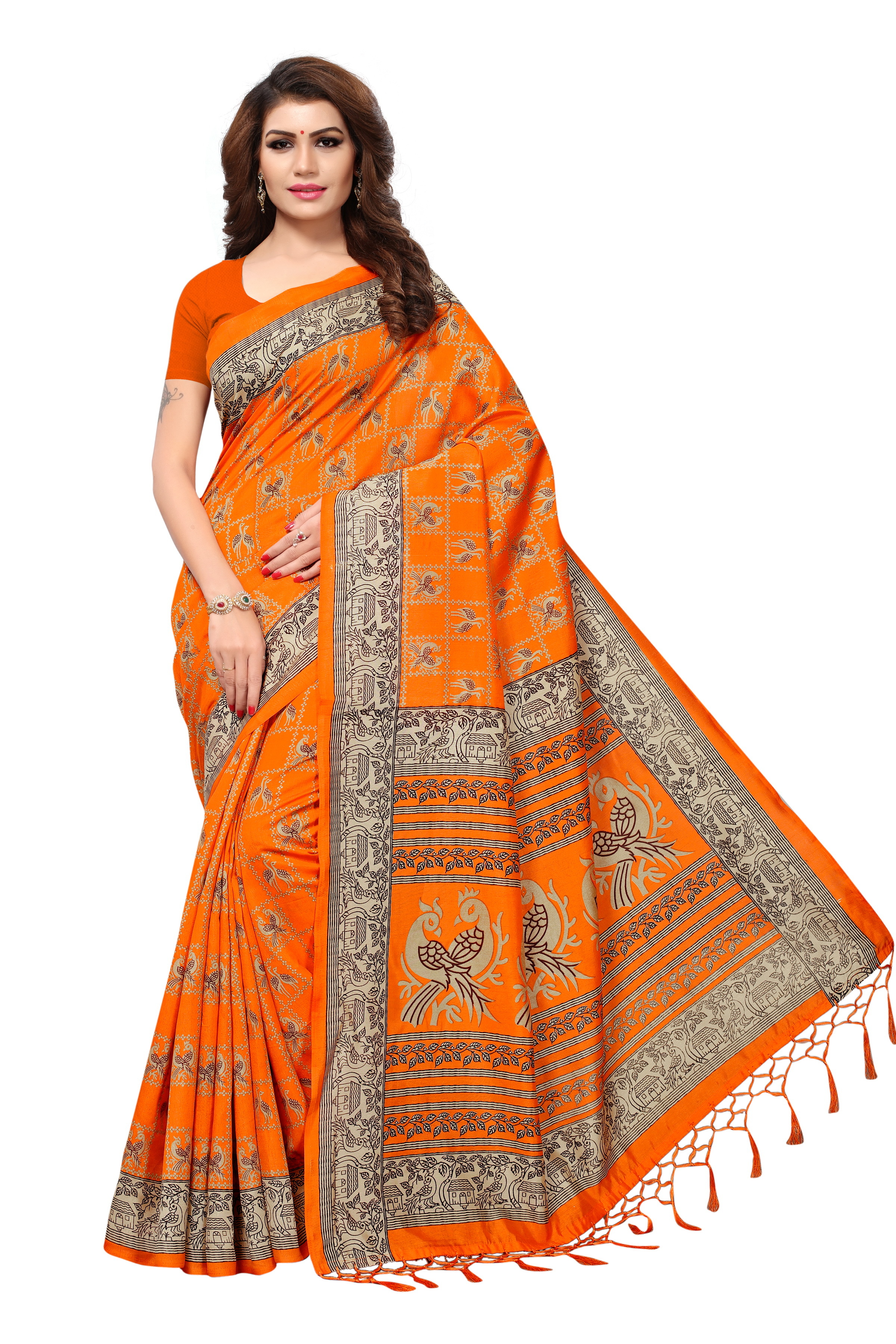 Kashmiri Designer Silk Saree