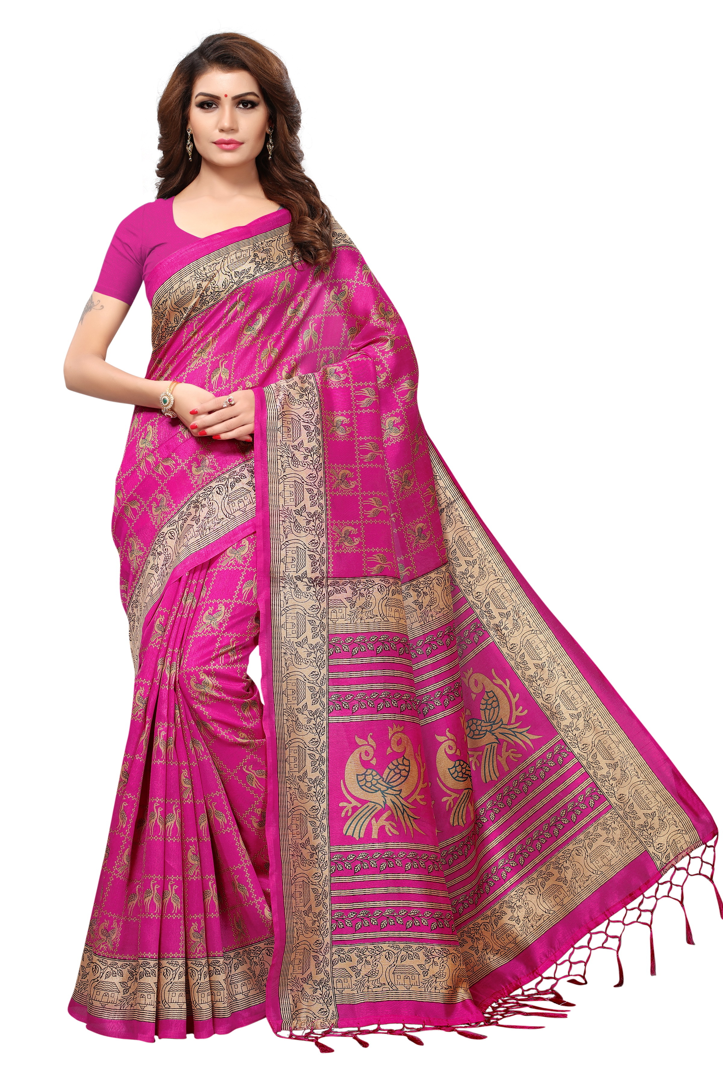 Kashmiri Designer Silk Saree