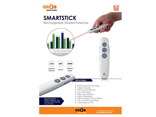 Smart Stick Rechargeable Wireless Presenter