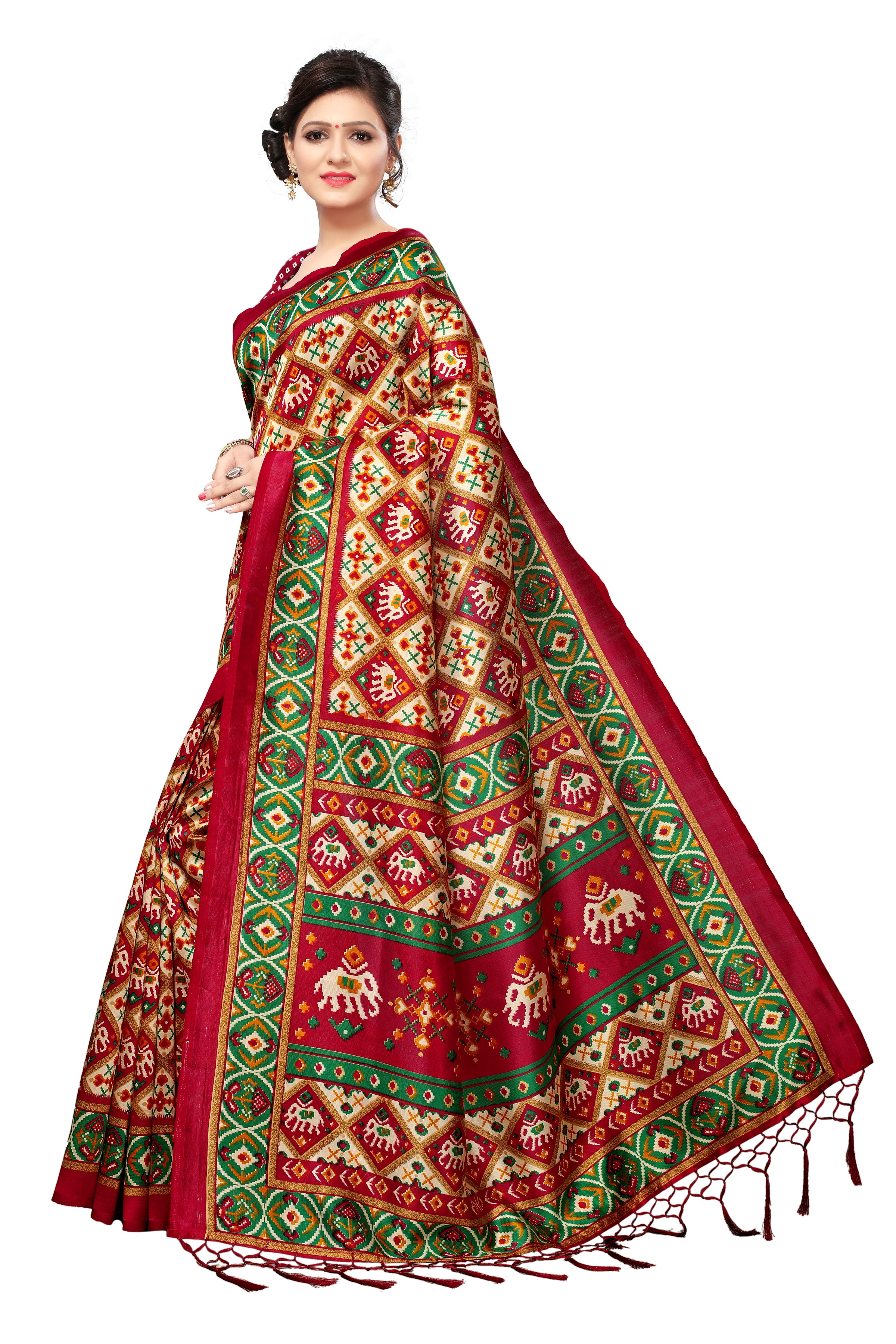 Mysore Silk Fancy Jhalar Saree