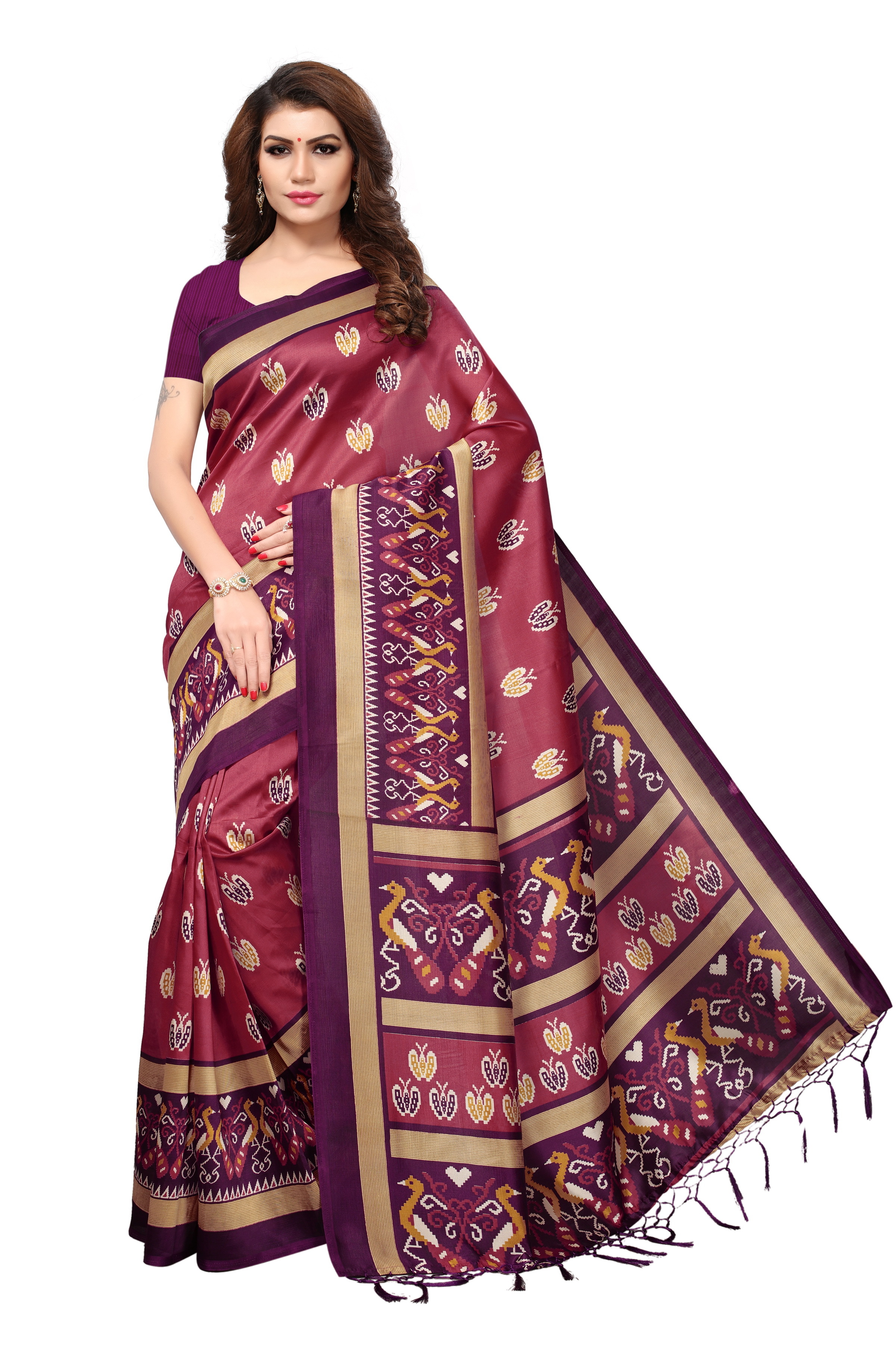 Mysore Silk Fancy Jhalar Saree