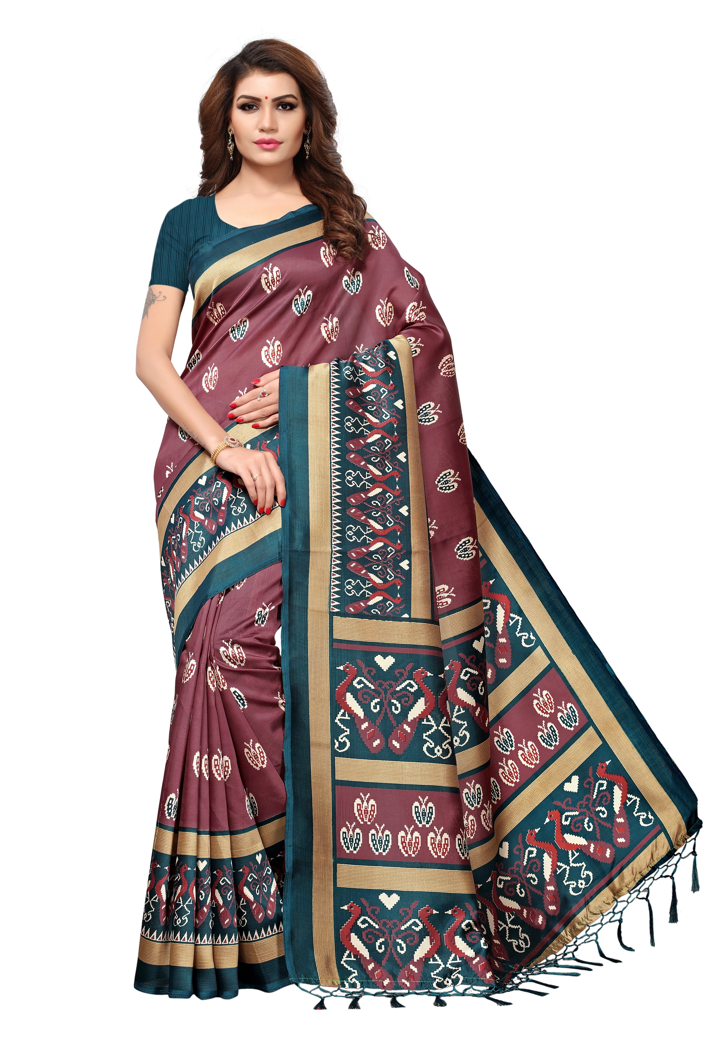 Mysore Silk Fancy Jhalar Saree