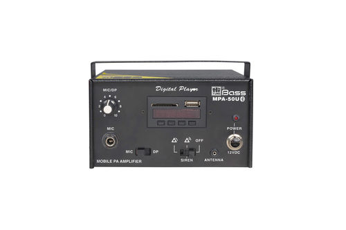 Black Mobile Pa Amplifier Mpa-50U (Blue Tooth)