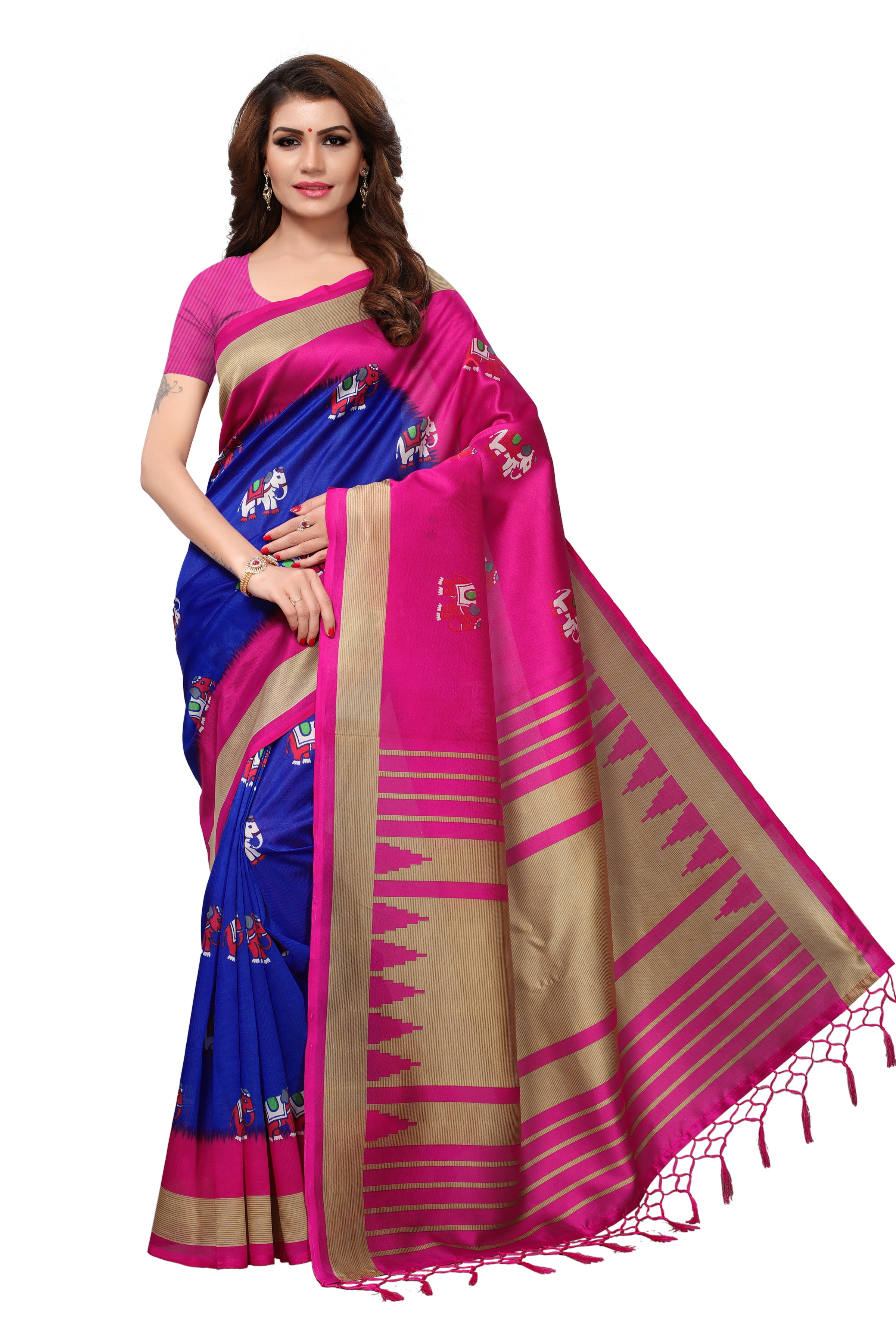 Mysore Pure Silk Jhalar Saree