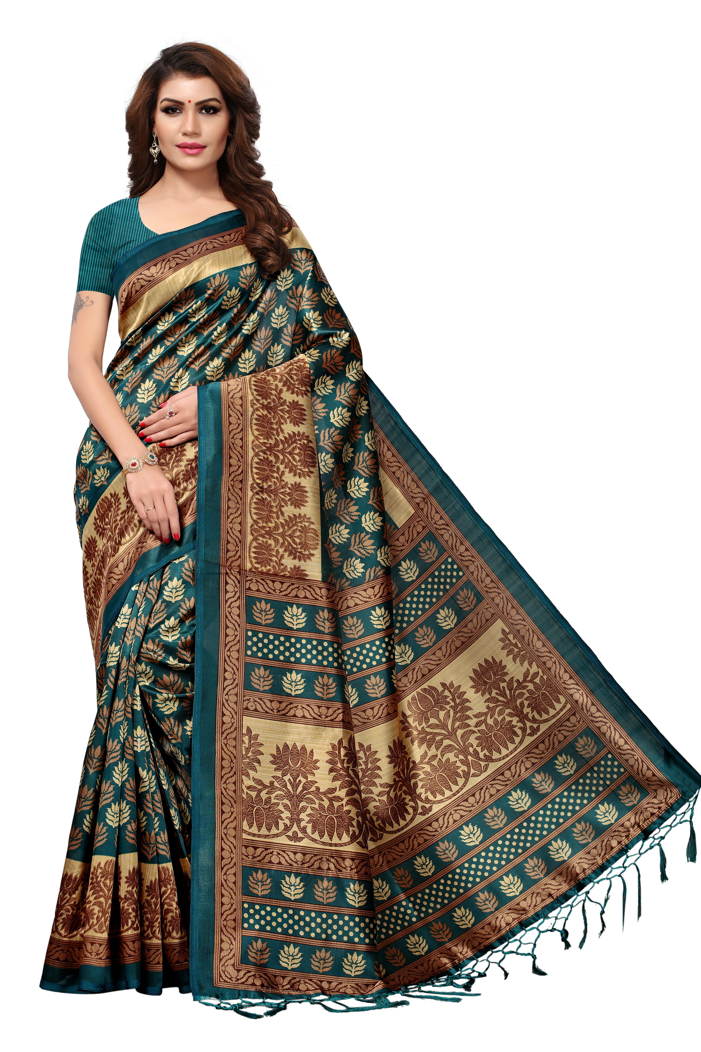 Mysore Pure Silk Jhalar Saree