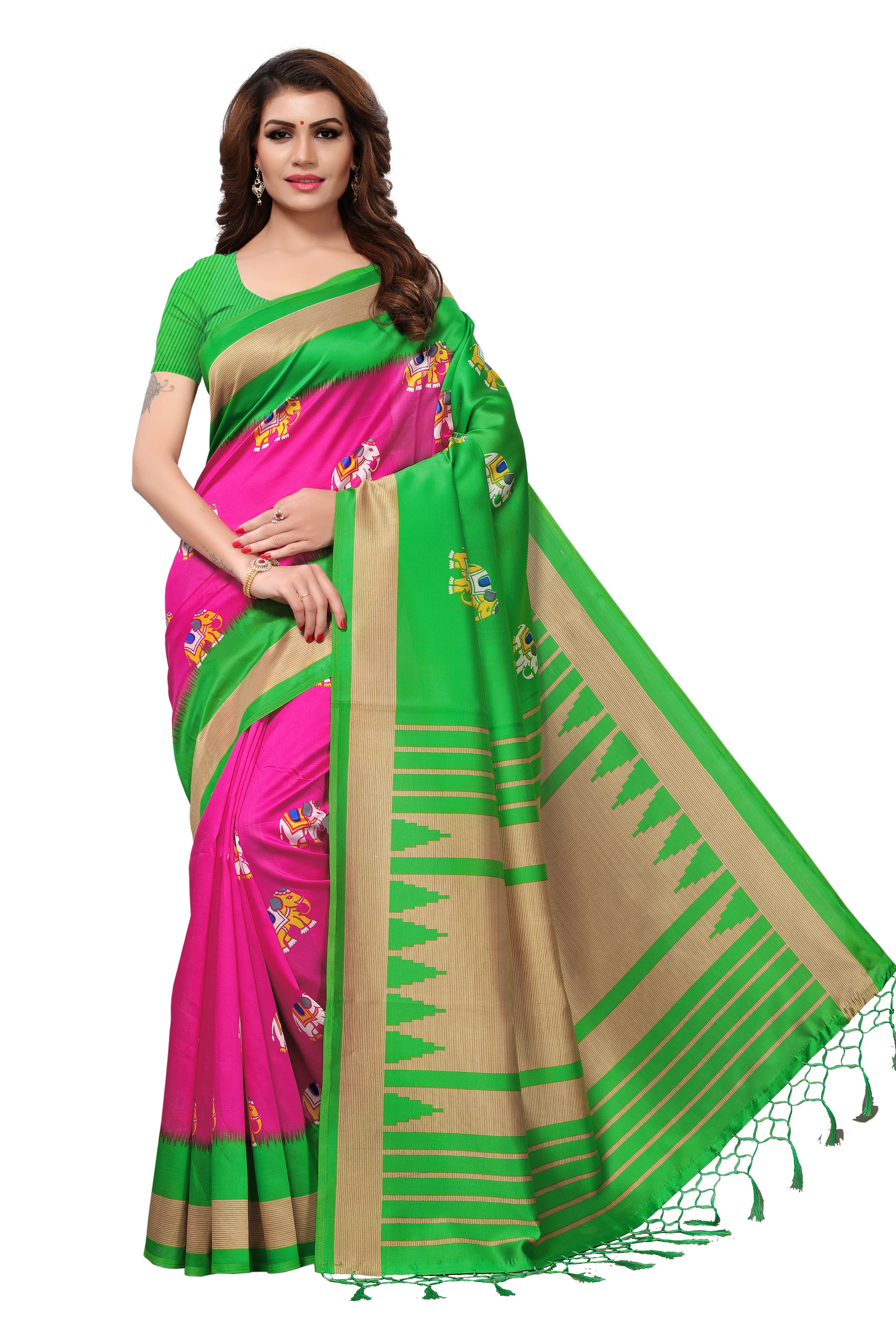 Mysore Pure Silk Jhalar Saree