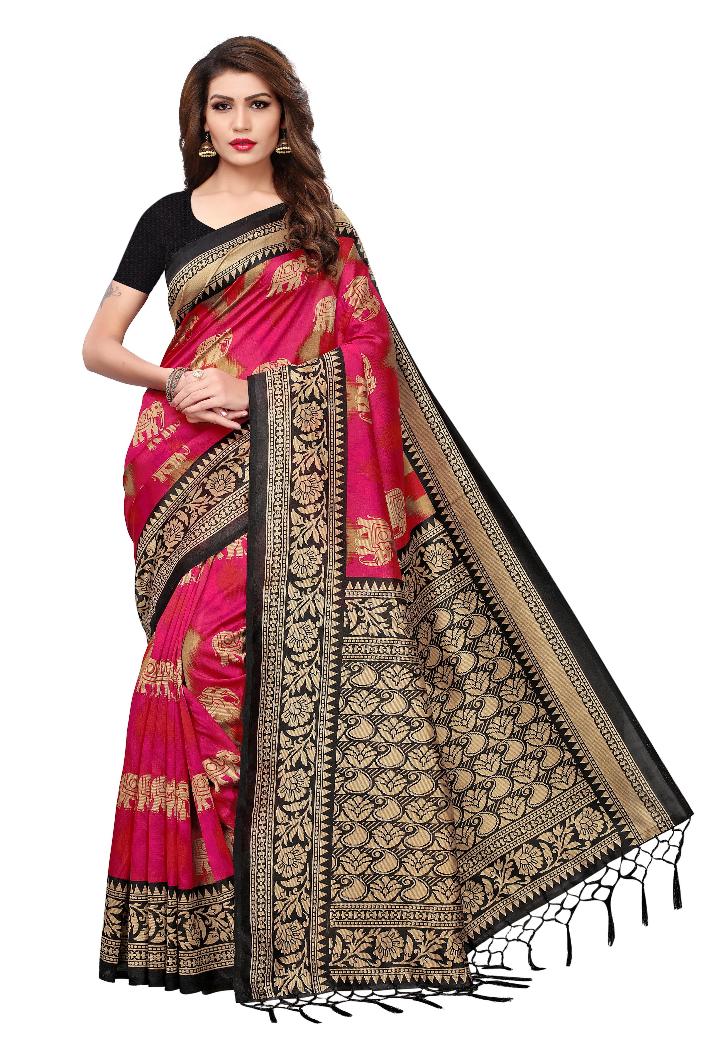 Modern Mysore Silk Jhalar Saree
