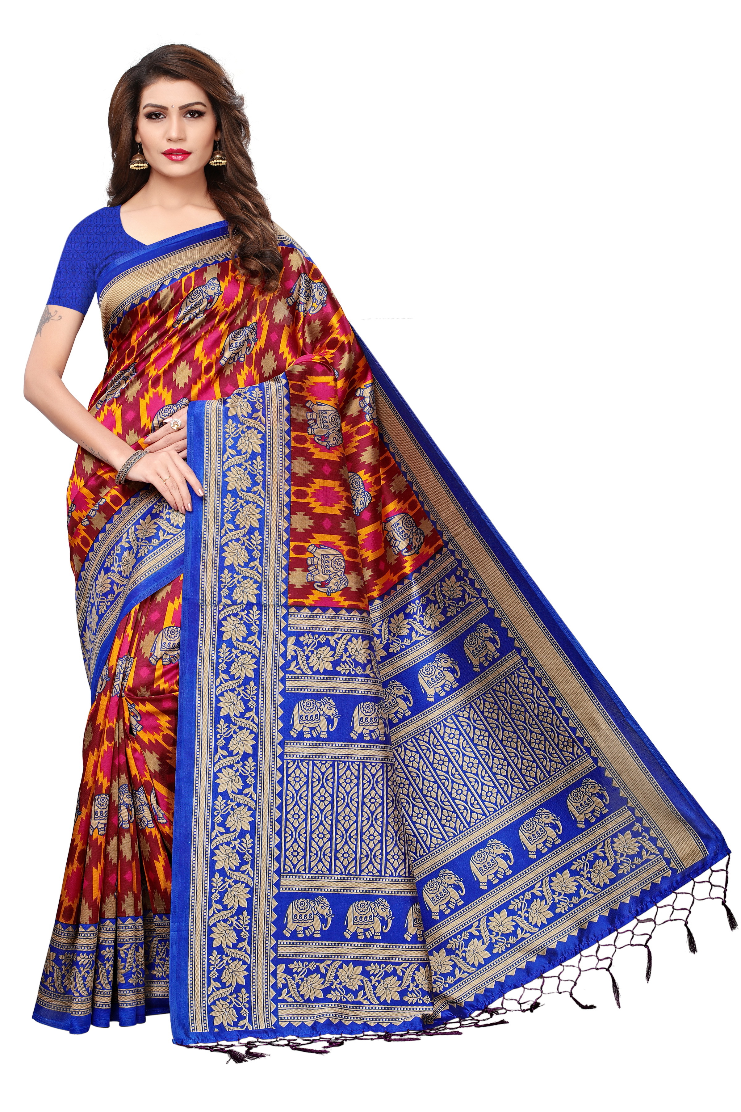 Modern Mysore Silk Jhalar Saree
