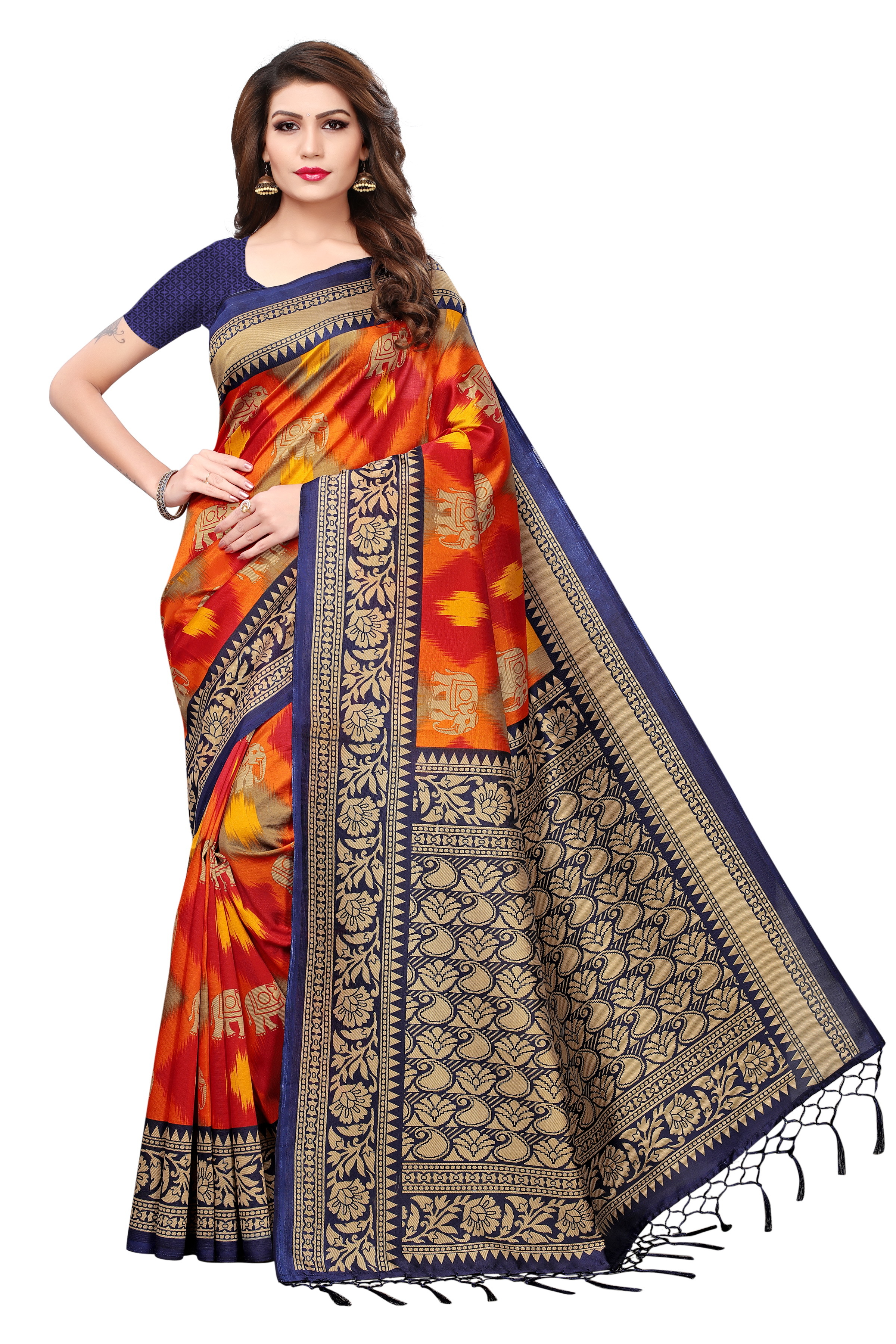 Modern Mysore Silk Jhalar Saree