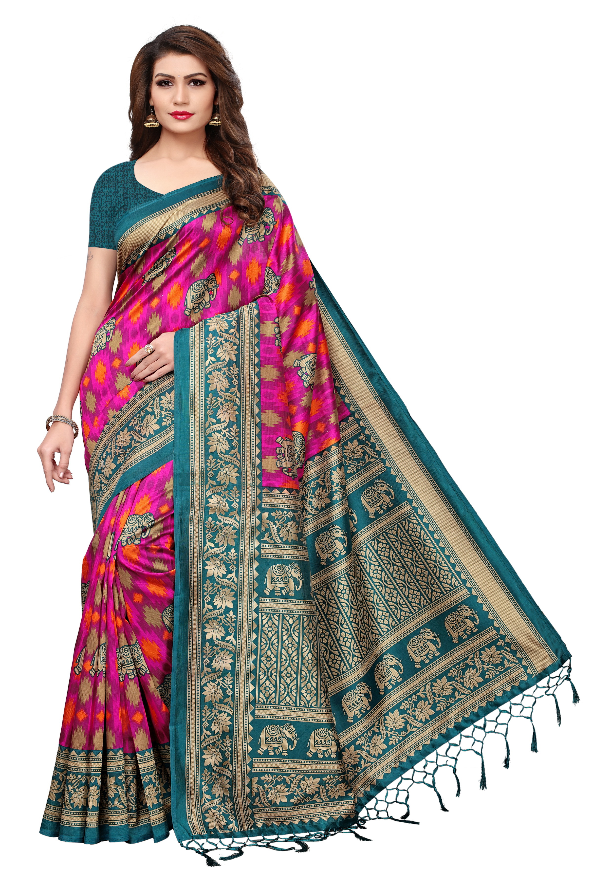 Modern Mysore Silk Jhalar Saree