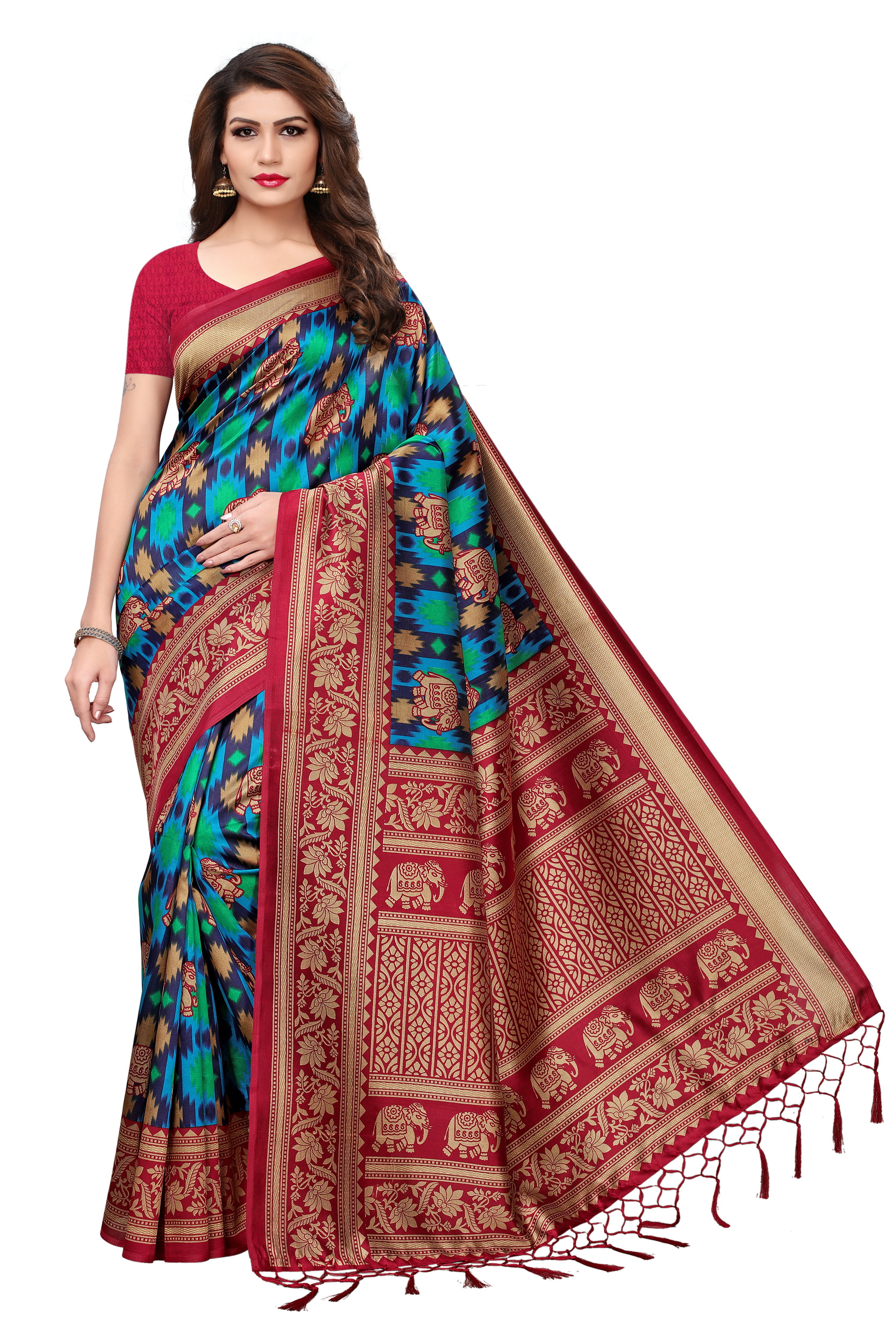 Modern Mysore Silk Jhalar Saree