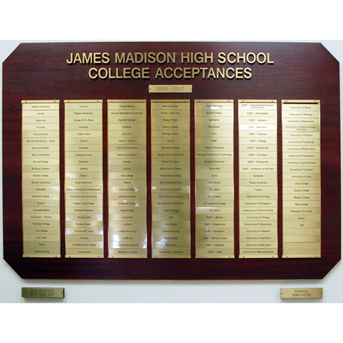 Engraved Brass Name Plates