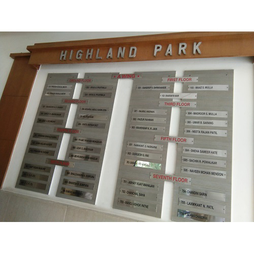 Engraved Steel Name Plate