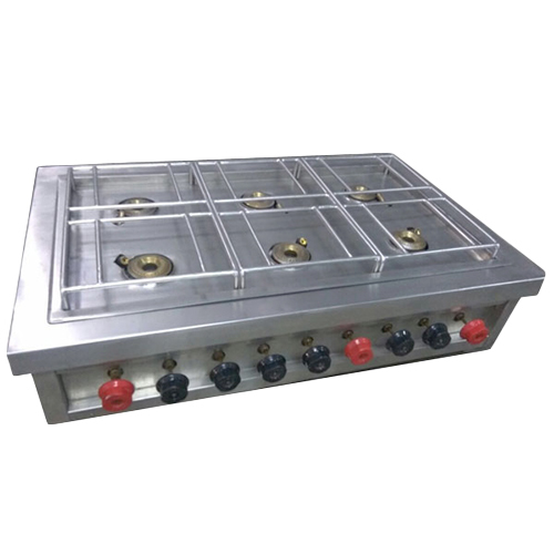 6 Burner Gas Cooktop By DRISTI KITCHEN SOLUTIONS