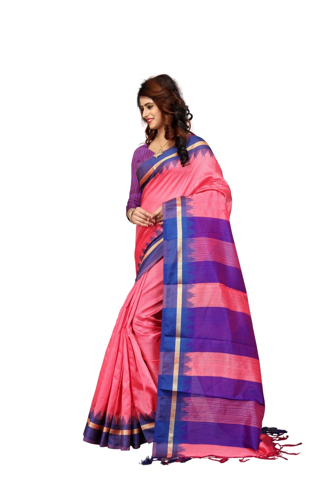 Poly Cotton Silk Saree