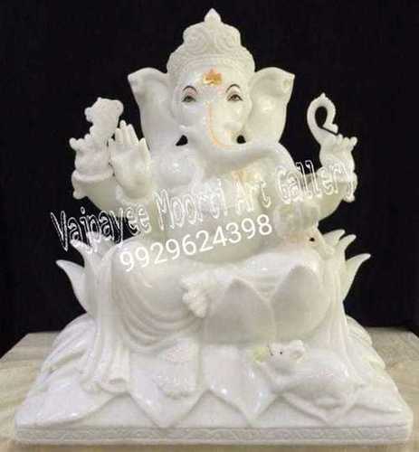 Makrana Whilte Marble Ganesh Statue