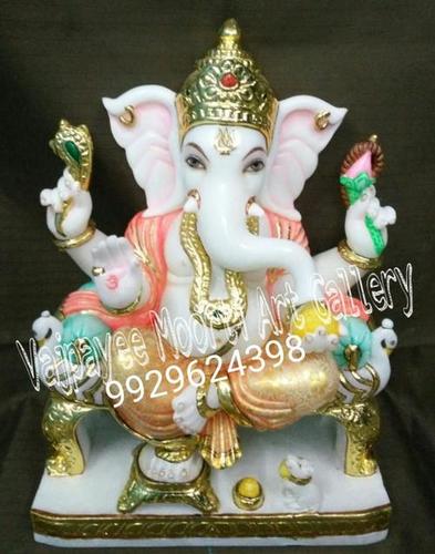 Lord Ganesha Marble Statue