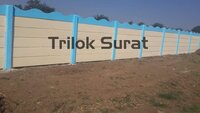 Rcc Pre Cast Pre Stressed Compound Wall - Custom Size Panels & Columns | Eco-friendly Cement And Sand Material, Painted Finish For Boundary Integrity