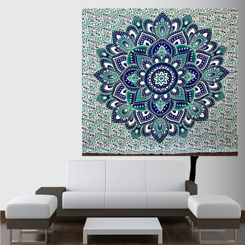 Indian Tara Mandala 100% Cotton Wall Hanging Tapestry