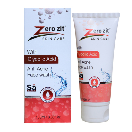 100Ml Zerozit Skincare Anti Acne Face Wash