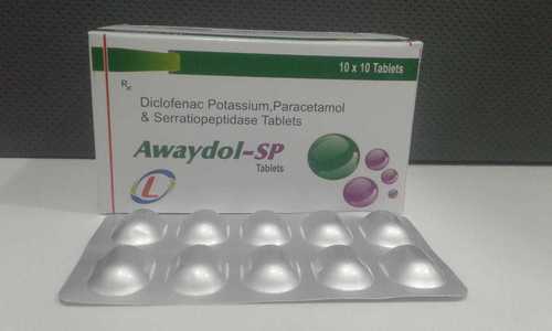 Diclofenac Pottasium , Paracetamol & Serratiopeptidase Tablet