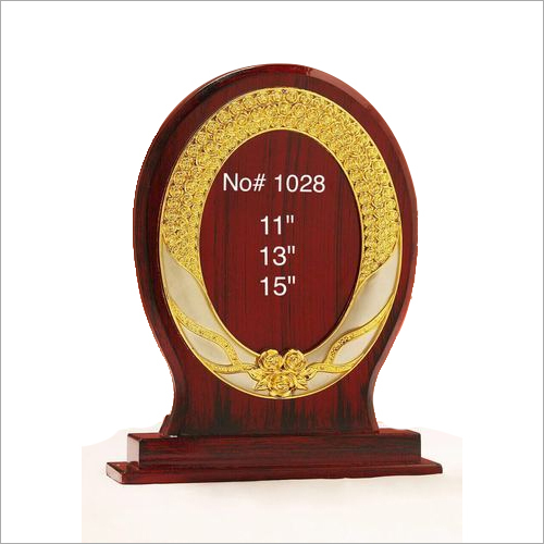 Brass Trophy - Wooden Base, Round Shape, 5-8 lbs | Brass Plating, Engraved Text, Fade-Resistant Color, Timeless Polish